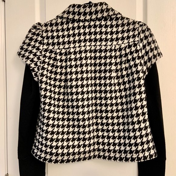 Women's Katherine Barclay Lightweight Wool Blend Jacket Houndstooth Size S - Picture 2 of 13